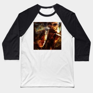 The Last Of Us Artwork Joel And Ellie Baseball T-Shirt